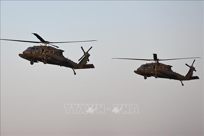 Trực thăng UH-60 Black Hawk của Không lực Mỹ tham gia cuộc tập trận của NATO ở Rzeszow, Ba Lan.