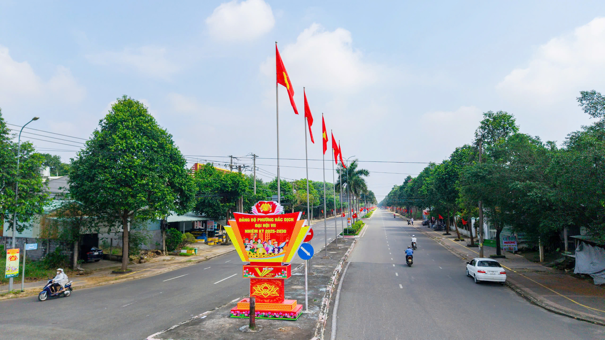 Đường Bình Giã cửa ngõ vào Hắc Dịch khang trang, sạch đẹp.