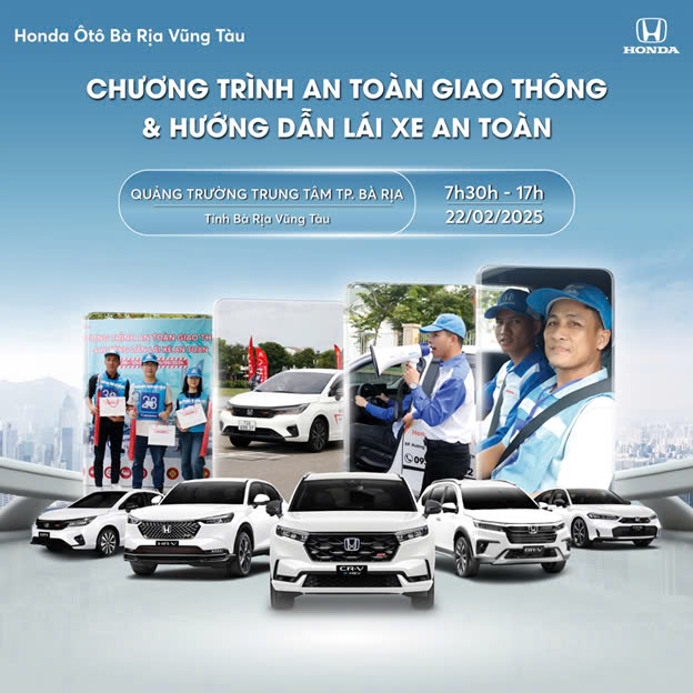 Honda Ôtô Bà Rịa Vũng Tàu tổ chức chương trình An toàn giao thông và Hướng dẫn lái xe an toàn