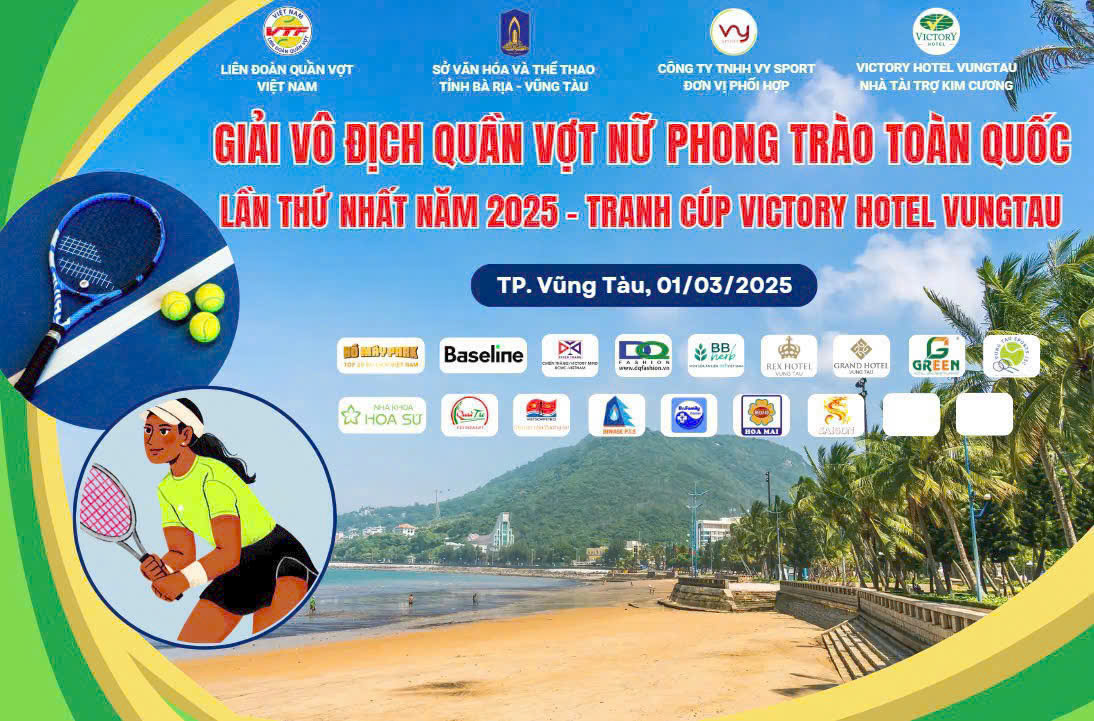 Bà Rịa - Vũng Tàu đăng cai Giải Quần vợt nữ phong trào toàn quốc lần I – Tranh Cúp Victory Hotel Vũng Tàu