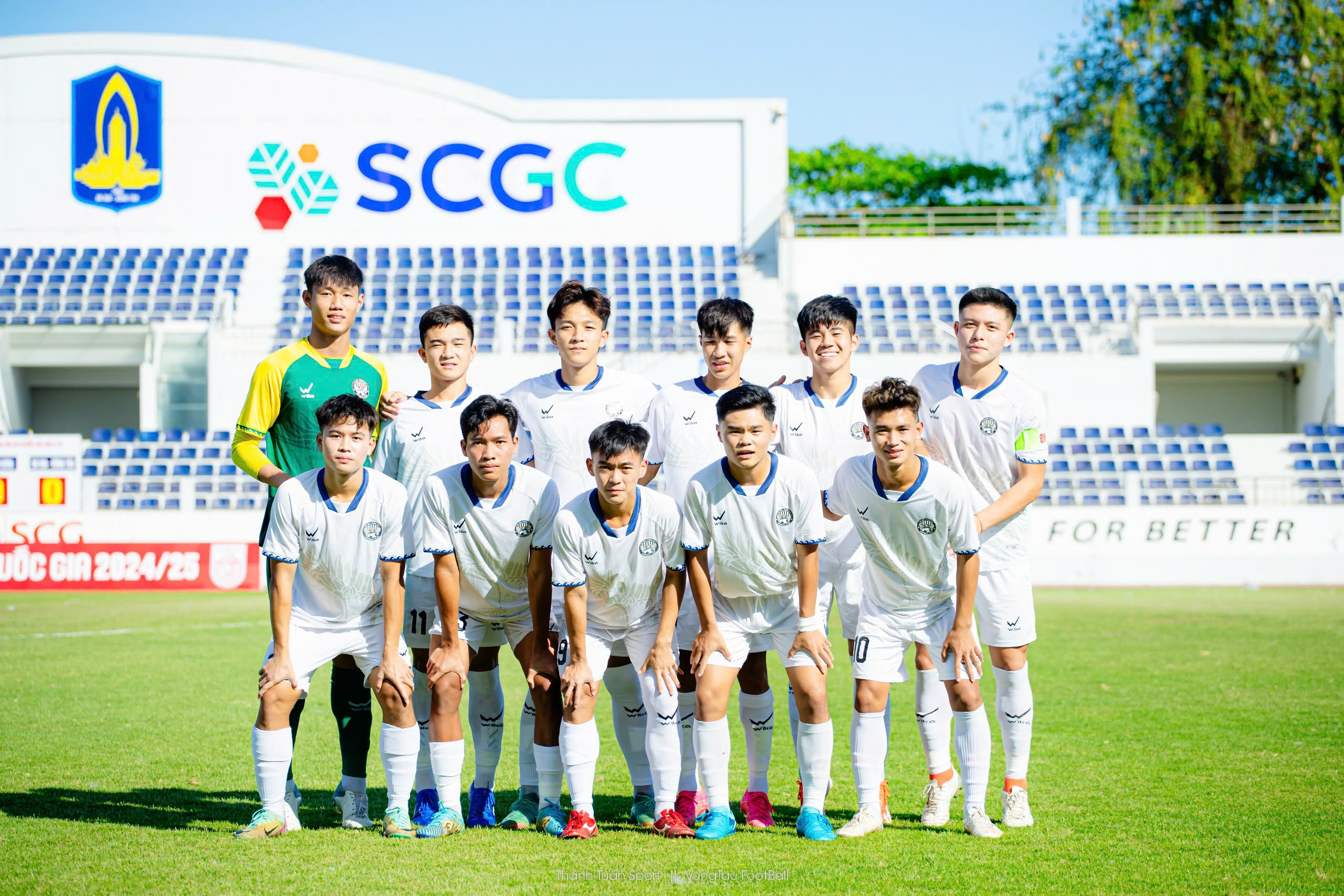 Đội hình U19 Bà Rịa - Vũng Tàu tại trận gặp nhau với Becamex Bình Dương tại VCK Giải vô địch U19 quốc gia.