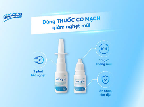 Thuốc giảm nghẹt thế hệ mới Jazxylo