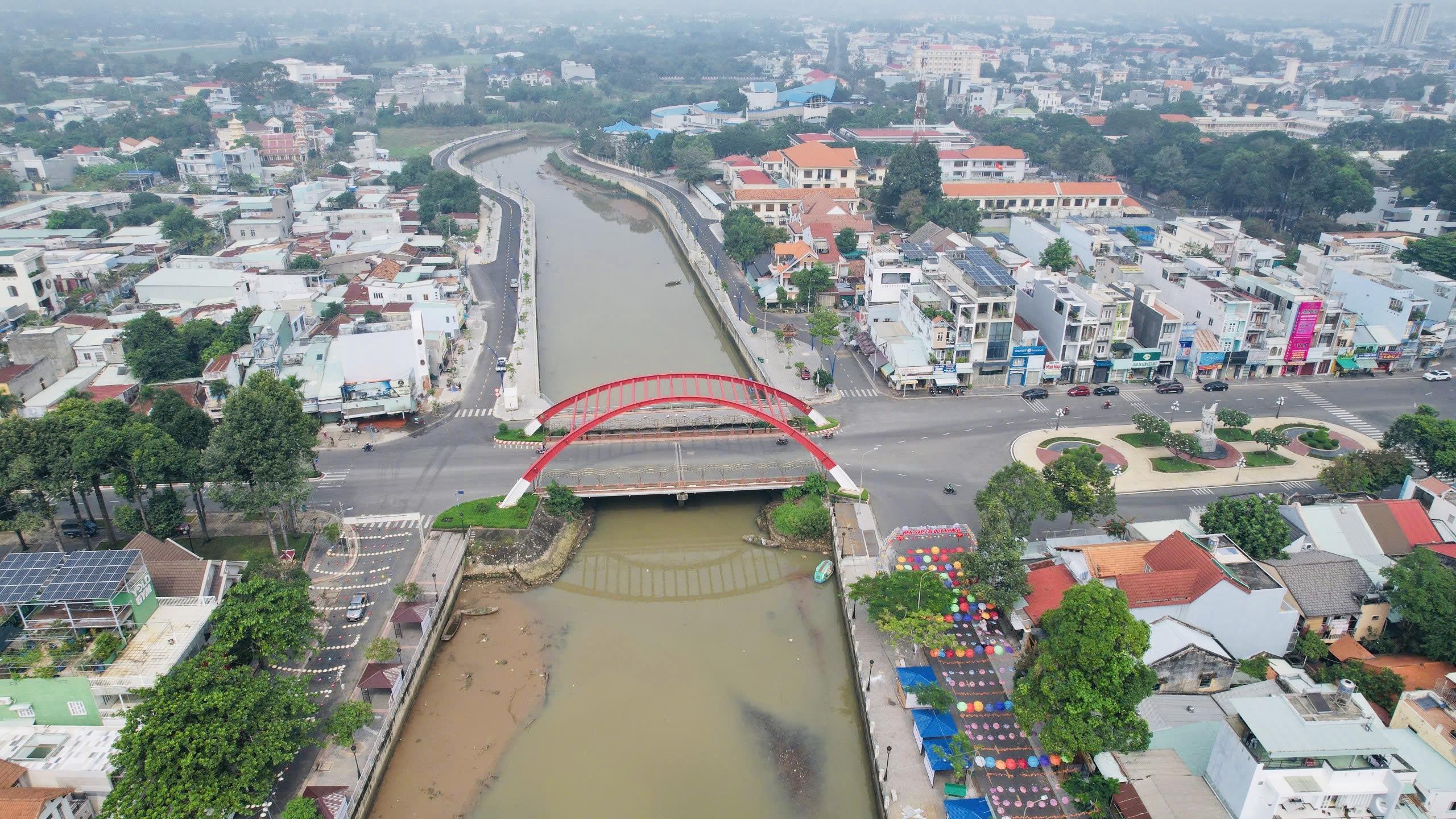 Công trình kè Sông Dinh đã hoàn thành tạo điểm nhấn cho đô thị Bà Rịa.