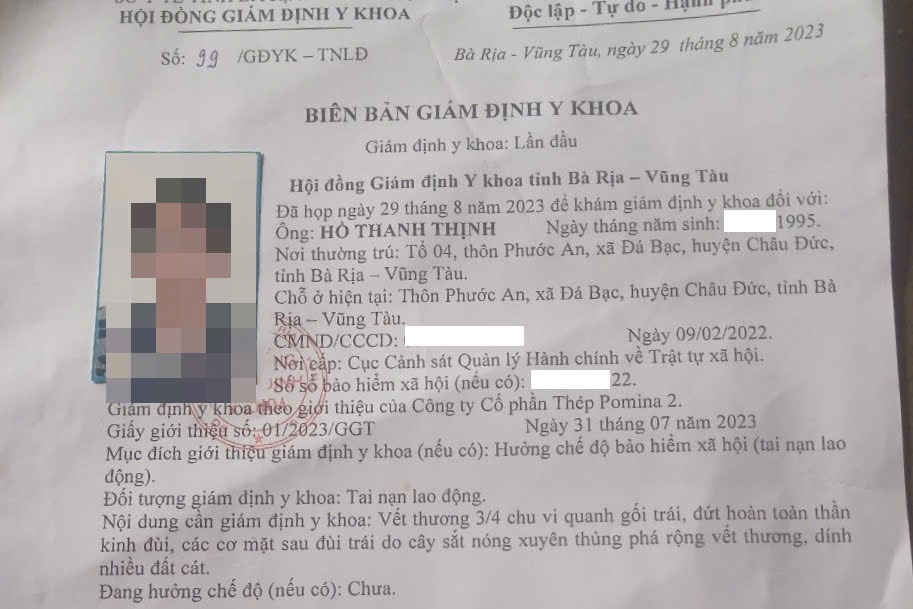 Hồ sơ bệnh án của anh T.