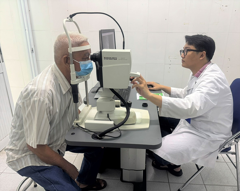 Chụp cắt lớp võng mạc là biện pháp để chẩn đoán bệnh glaucoma.