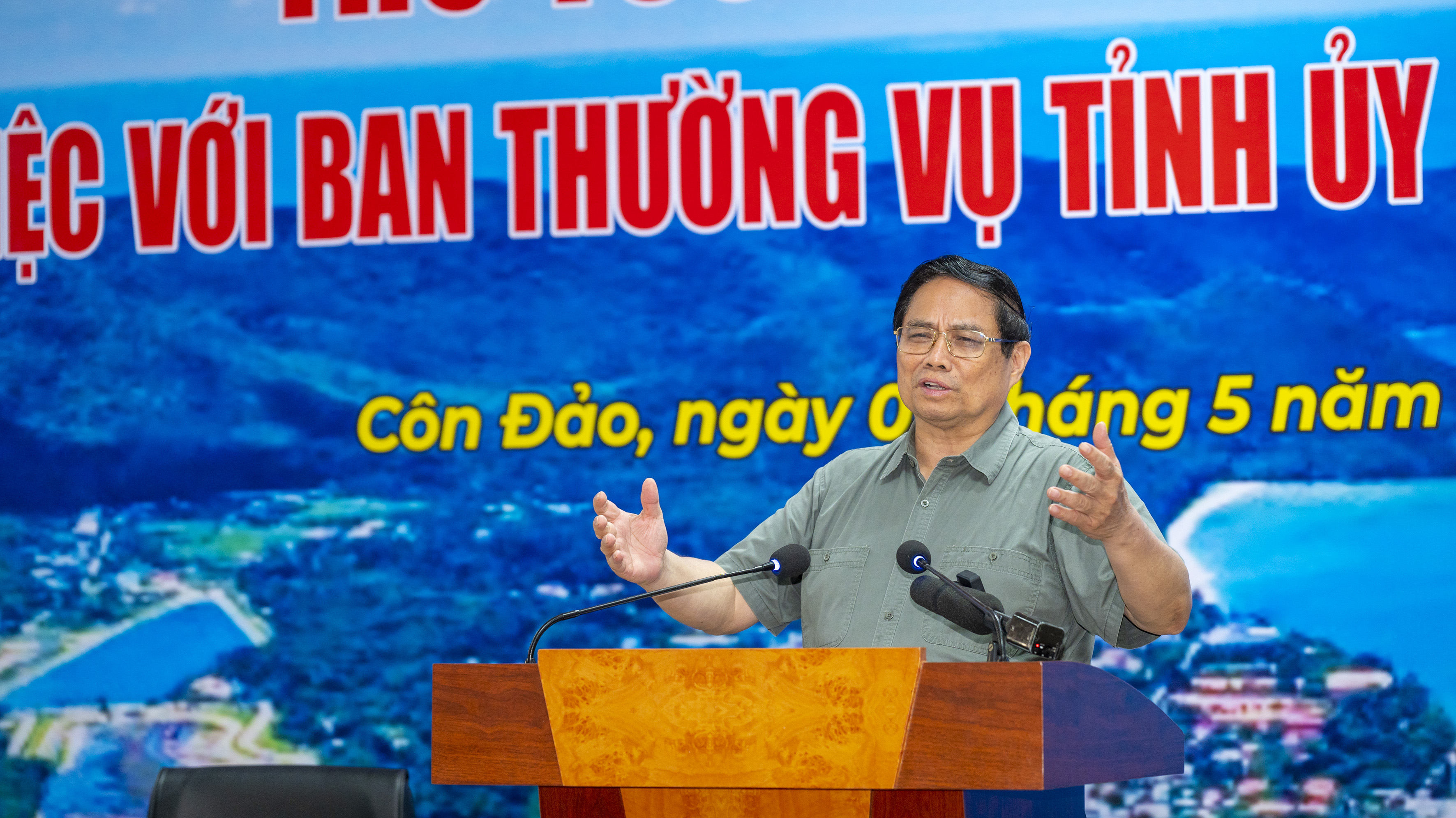 Thủ tướng Phạm Minh Chính làm việc với Ban Thường vụ Tỉnh ủy Bà Rịa-Vũng Tàu