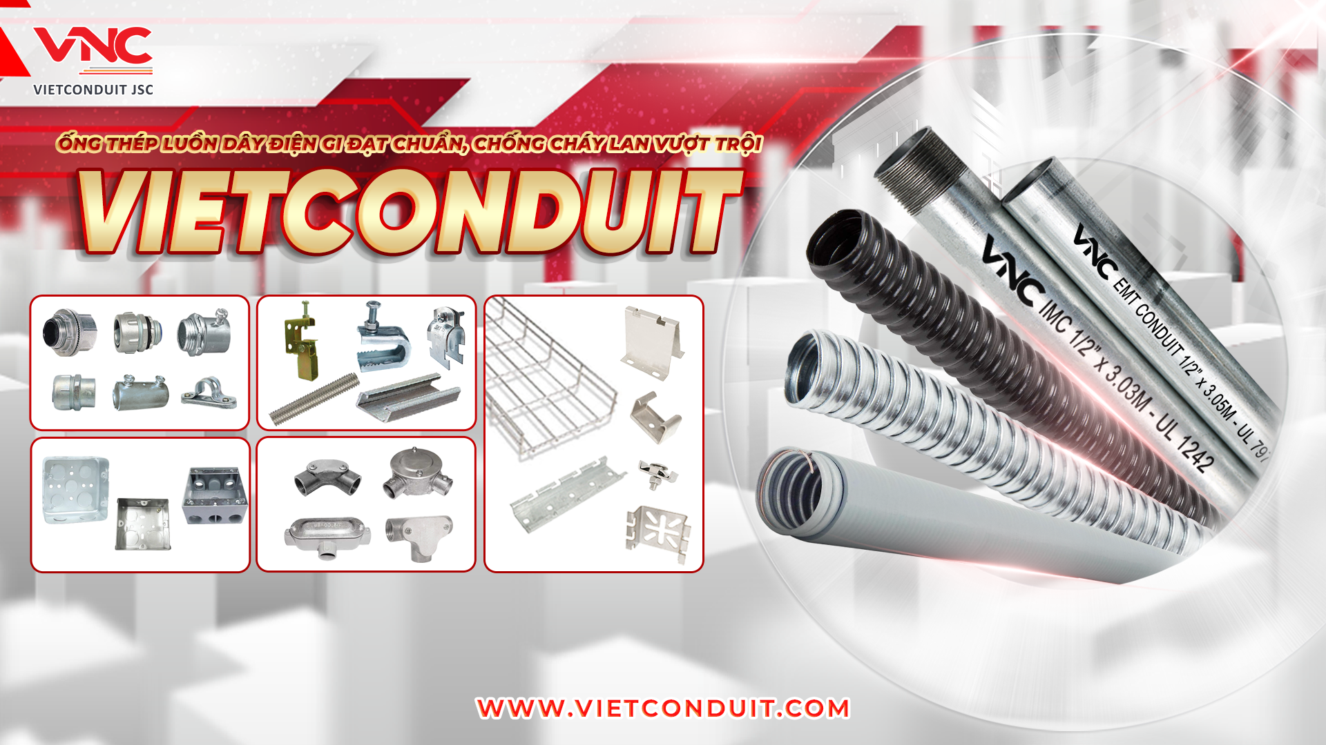 Vietconduit – Giải pháp ống thép luồn dây điện chuẩn quốc tế, đồng hành cùng công trình Việt