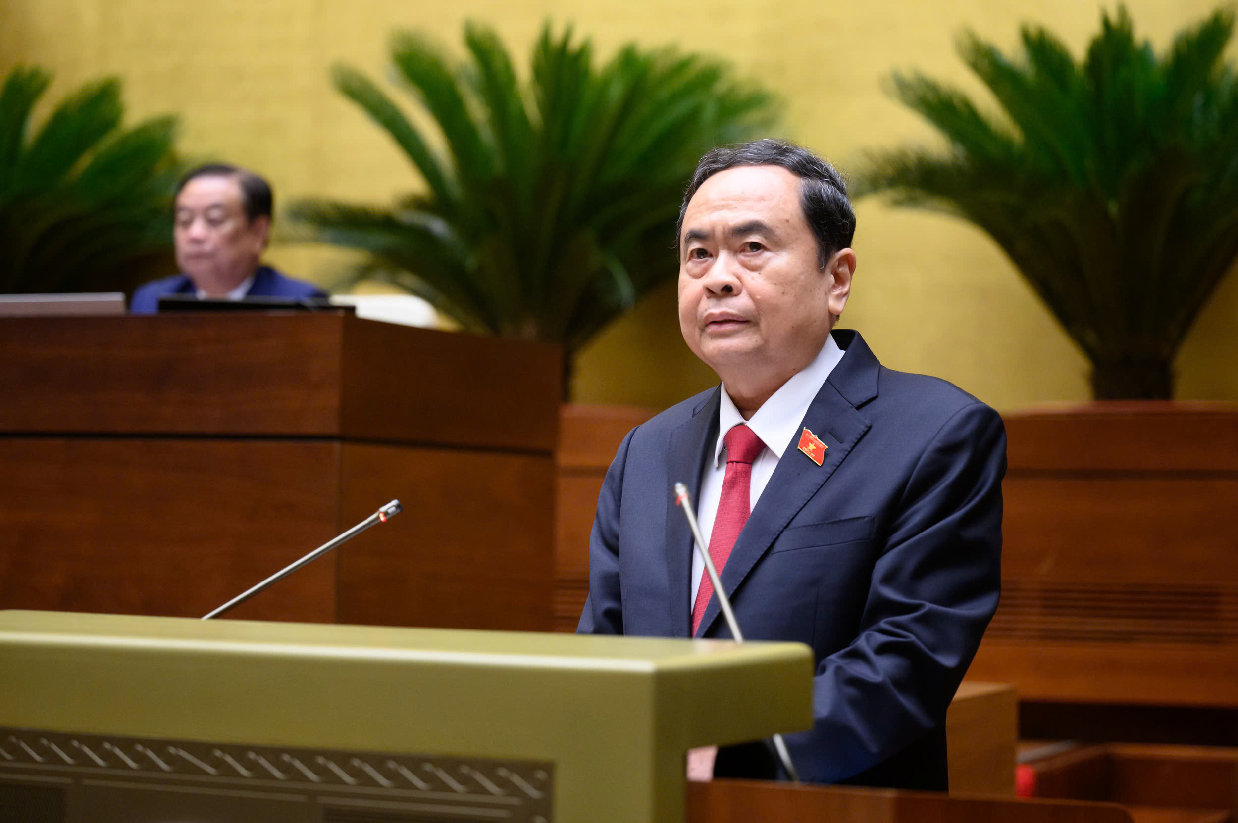 Chủ tịch Quốc hội Trần Thanh Mẫn phát biểu khai mạc Kỳ họp thứ 9, Quốc hội khóa XV.