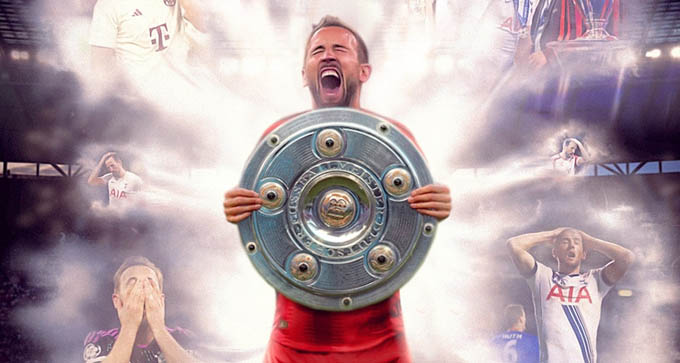 Kane cùng Bayern vô địch Bundesliga 2024/25.