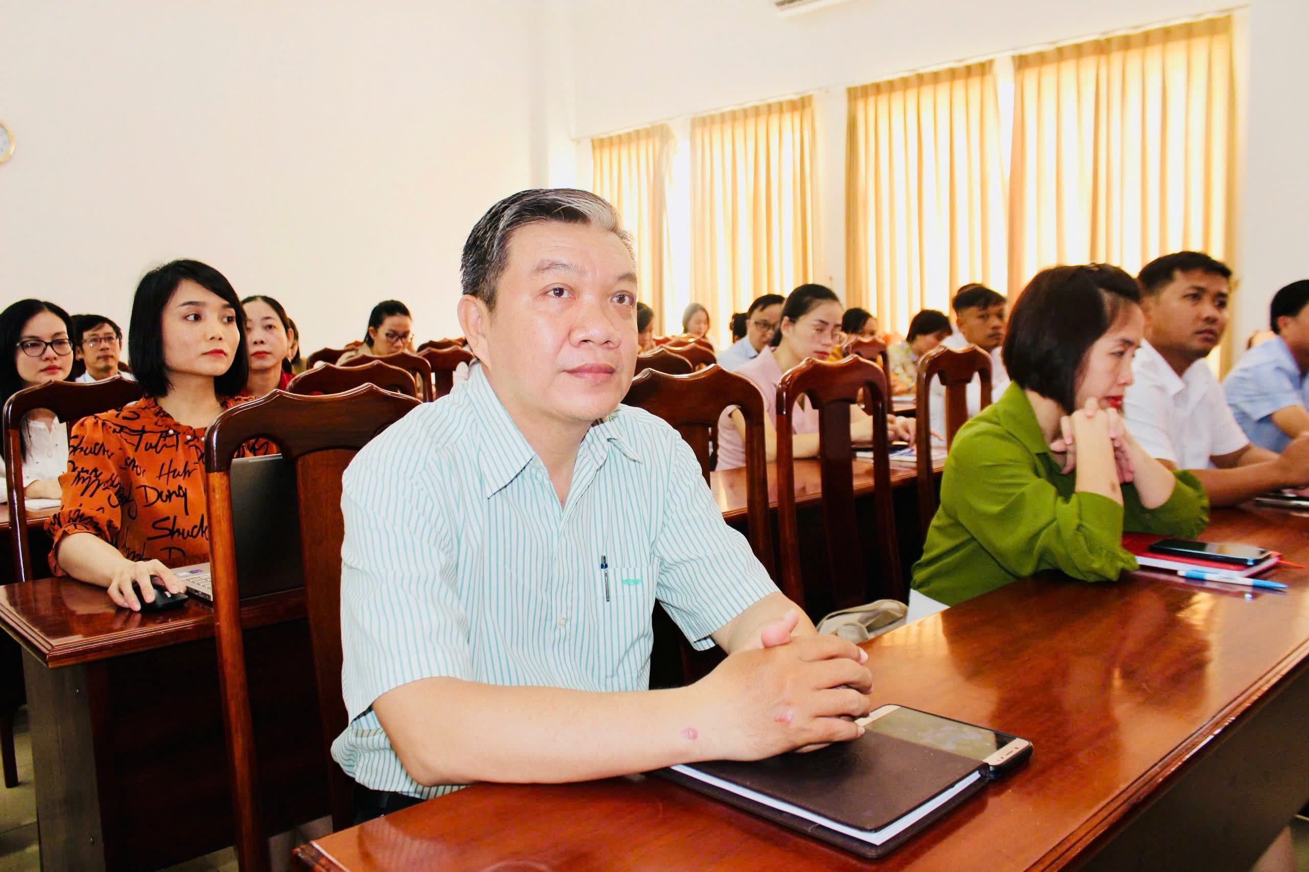 Các học viên tham dự lễ khai giảng.