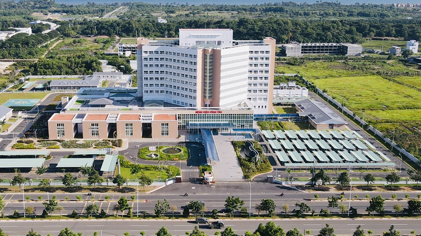 Toàn cảnh Bệnh viện Vũng Tàu (phường 11, TP.Vũng Tàu).