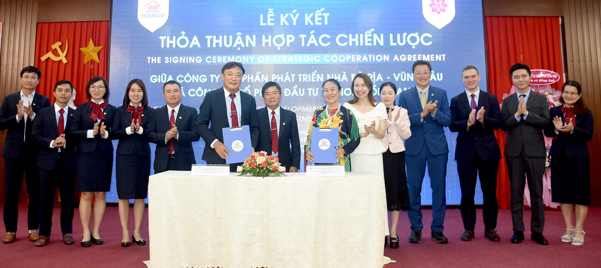 HODECO và Hệ thống y khoa Hồng Anh ký kết thỏa thuận hợp tác chiến lược