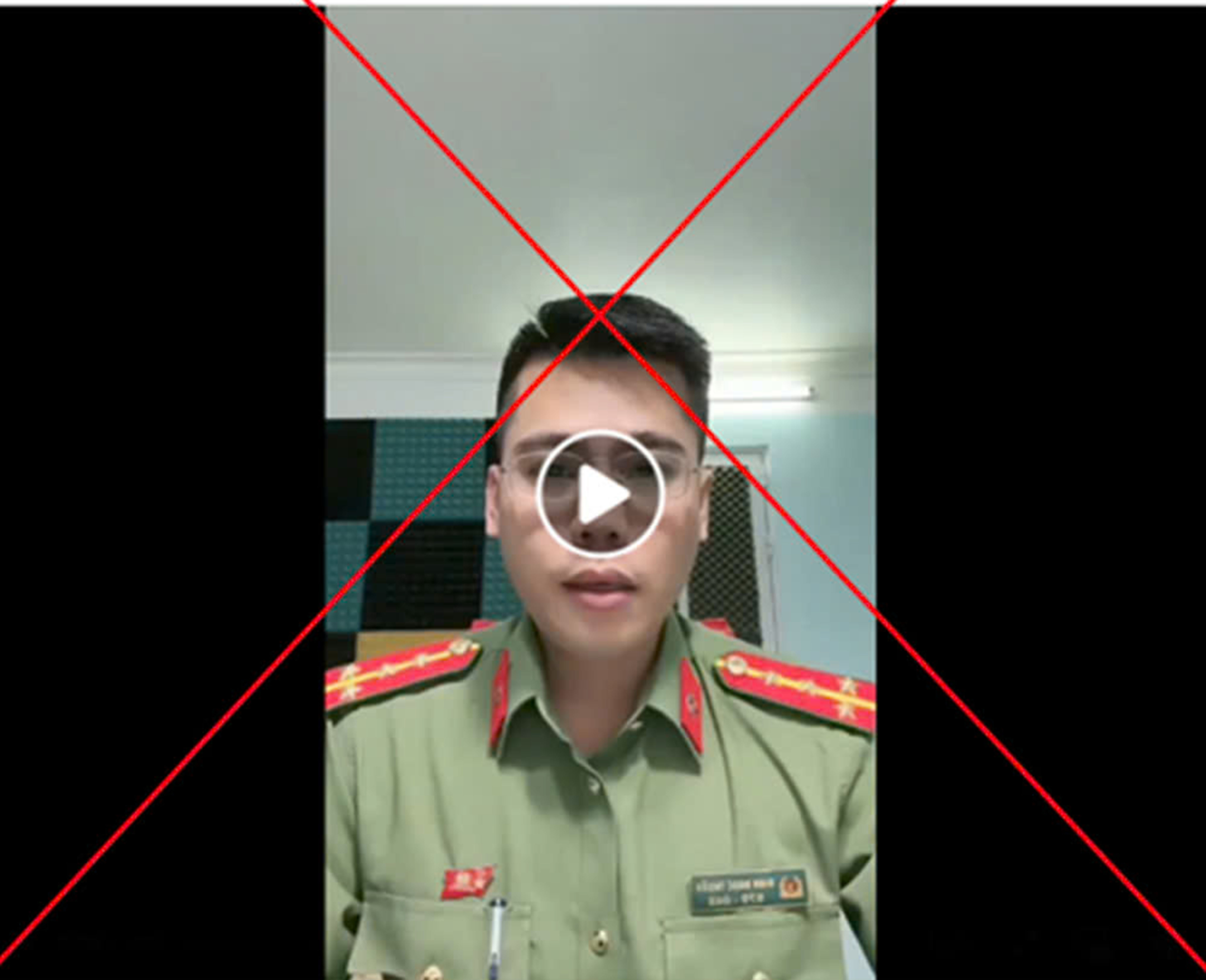 Đối tượng lừa đảo giả cán bộ công an để gọi cho phụ huynh học sinh.