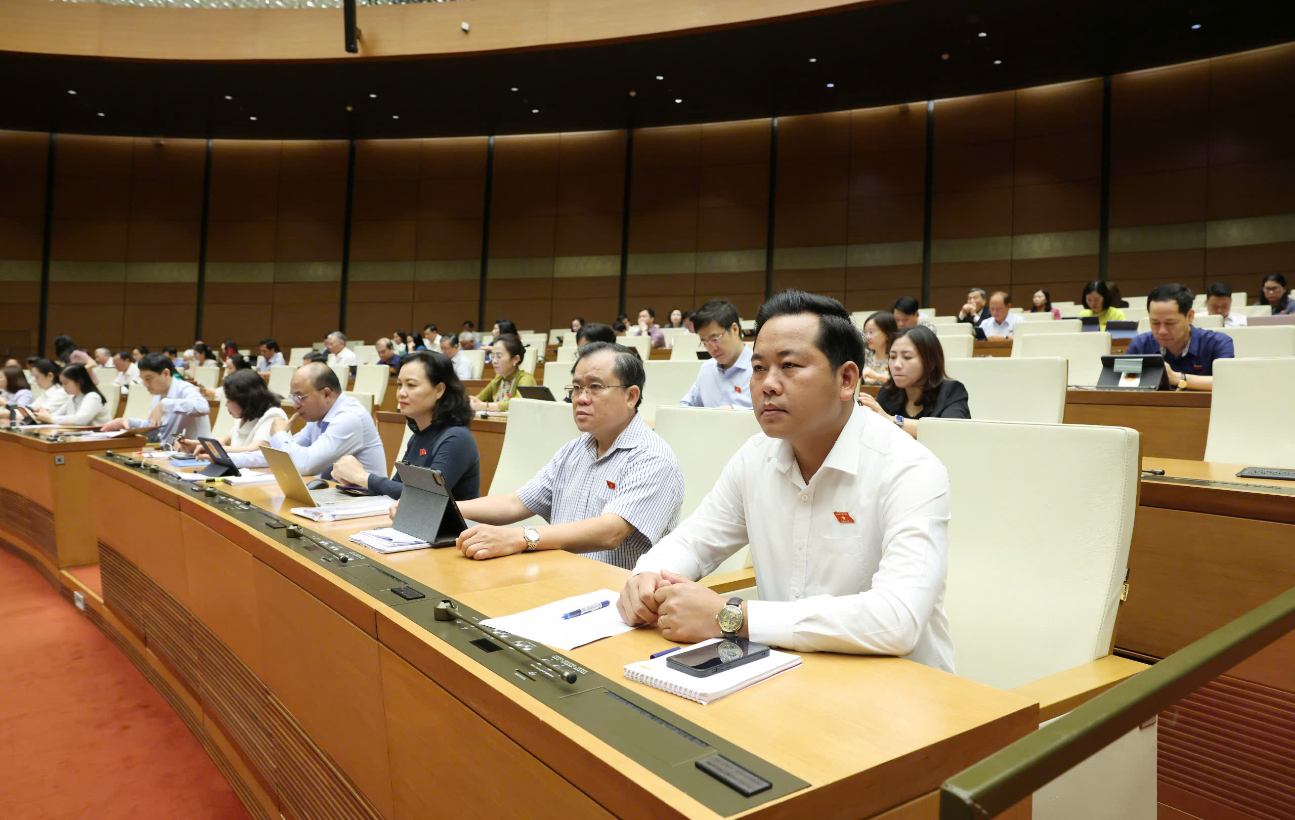 Đoàn Đại biểu quốc hội tỉnh Bà Rịa-Vũng Tàu tại phiên họp.