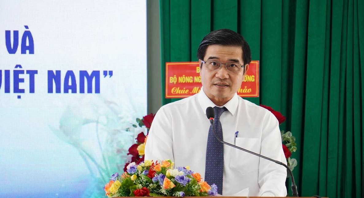 Ông Nguyễn Đức Toàn, Cục trưởng Cục Biển và Hải đảo Việt Nam phát biểu tại hội thảo. Ảnh: 