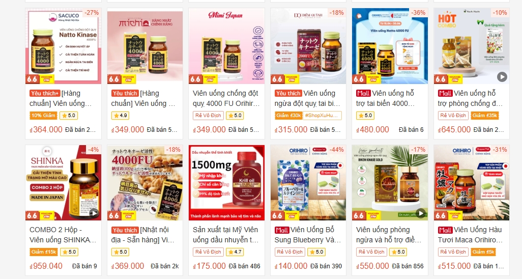 Người tiêu dùng rất dễ dàng mua các thực phẩm chức năng trên mạng