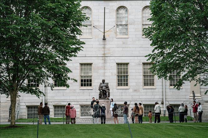 Khuôn viên Đại học Harvard ở Cambridge, bang Massachusetts, Mỹ.