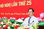 Khai mạc hội nghị lần thứ 25 Ban Chấp hành Đảng bộ tỉnh