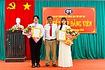 Trường THPT Dân tộc Nội trú kết nạp đảng 2 học sinh ưu tú