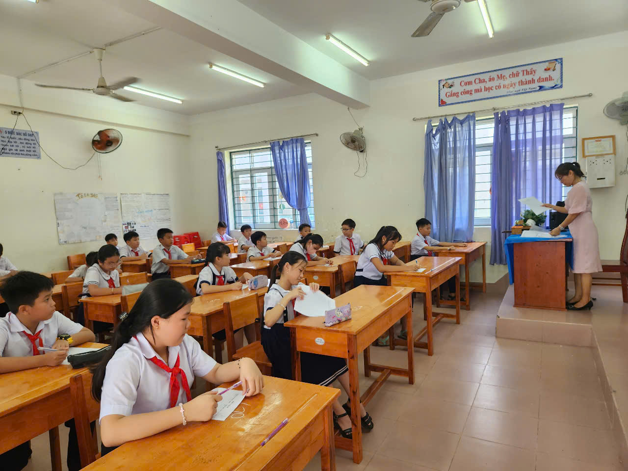 109 thí sinh khảo sát năng lực vào lớp 6 nguồn THCS Lê Quang Cường