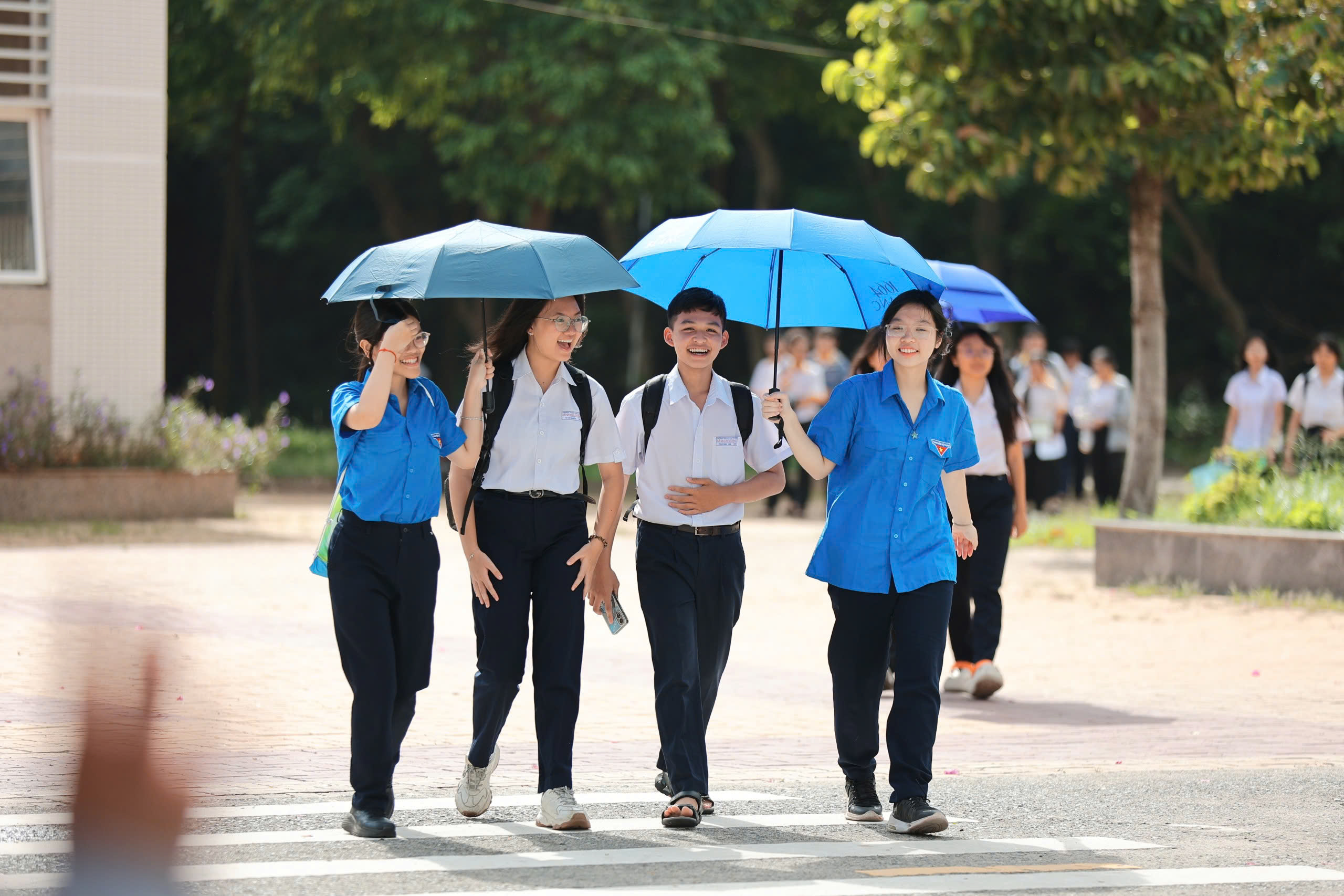 Các điểm thi đã chủ động lên phương án hỗ trợ thí sinh trong trường hợp thời tiết bất thường.