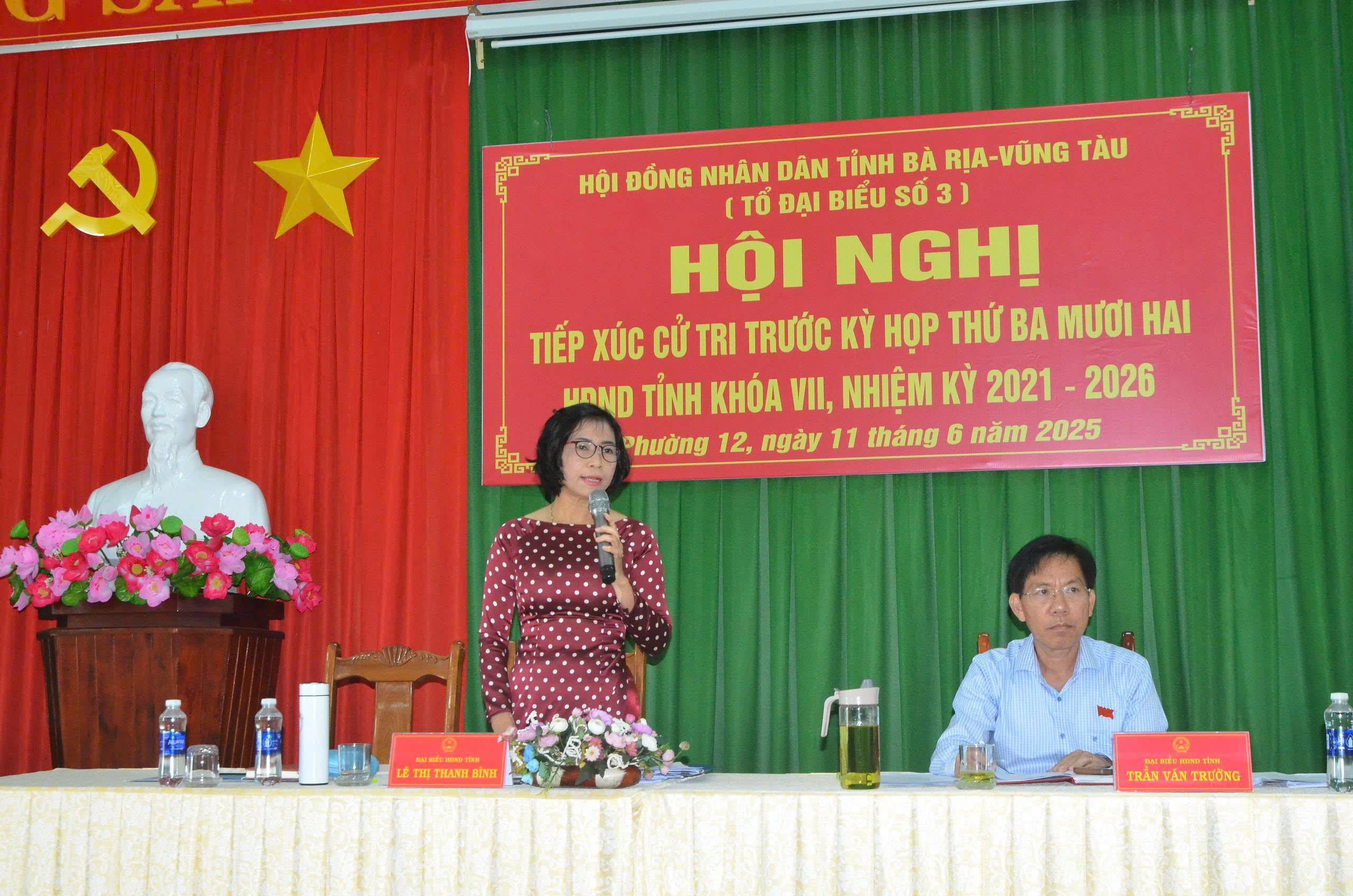 Tổ đại biểu số 3 HĐND tỉnh TXCT phường 11, phường 12 (TP.Vũng Tàu). Ảnh: CẨM NHUNG
