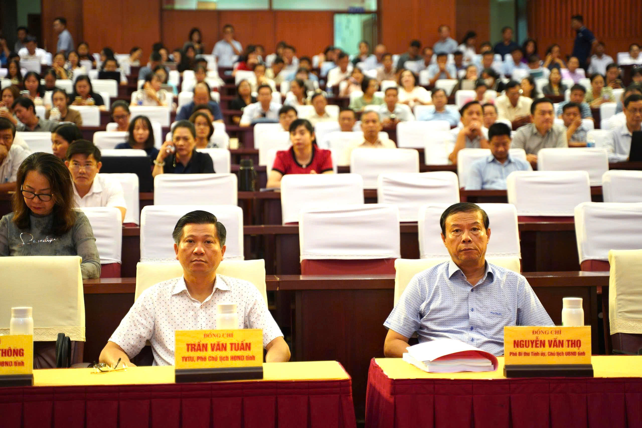 Các đại biểu dự tại điểm cầu Bà Rịa-Vũng Tàu.