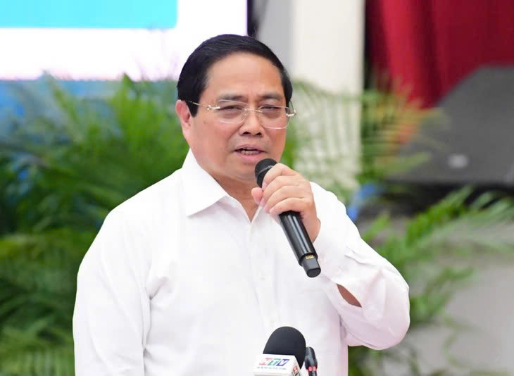 Thủ tướng Phạm Minh Chính phát biểu tại hội nghị.