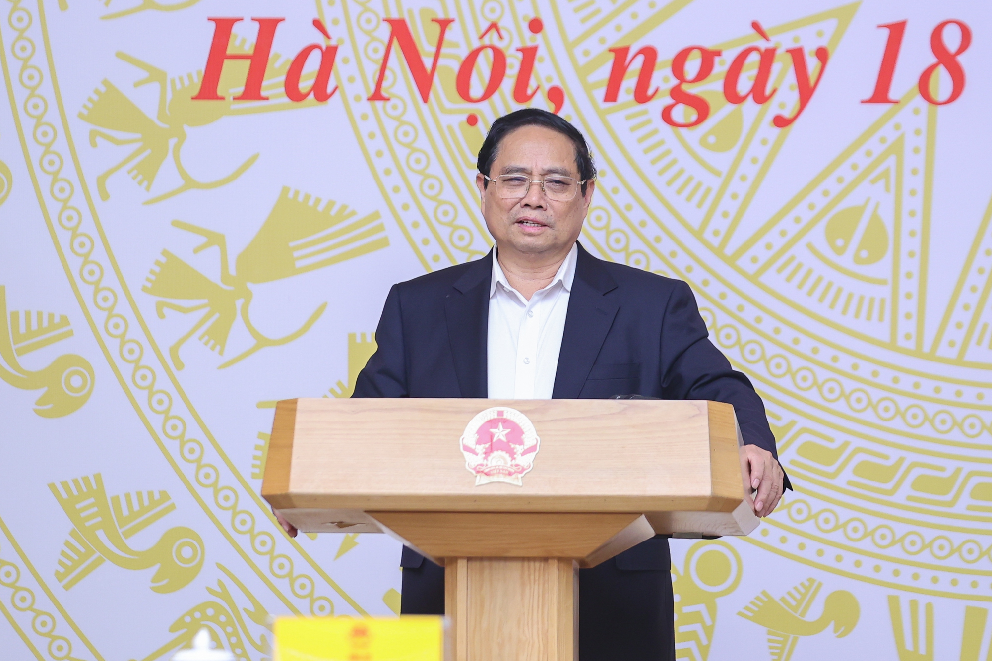 Thủ tướng Chính phủ Phạm Minh Chính phát biểu kết luận hội nghị.