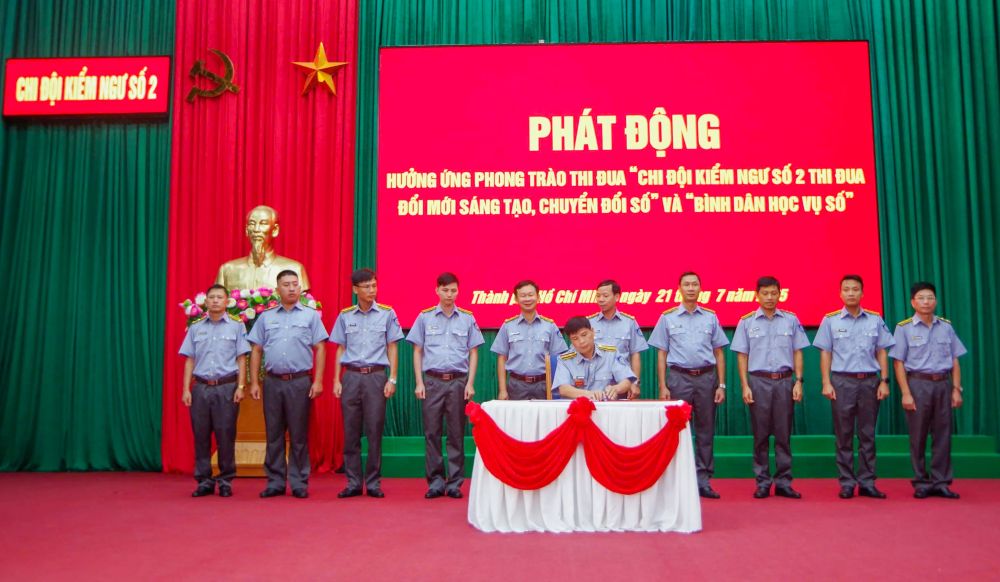Chi đội Kiểm ngư số 2 phát động phong trào thi đua đổi mới sáng tạo, chuyển đổi số