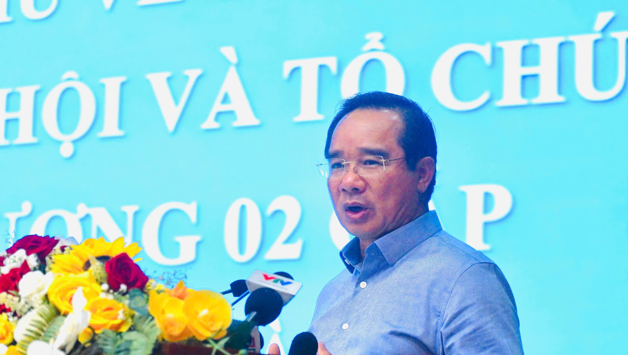 Ông Nguyễn Văn Được, Chủ tịch UBND TP HCM phát biểu chỉ đạo tại buổi làm việc.