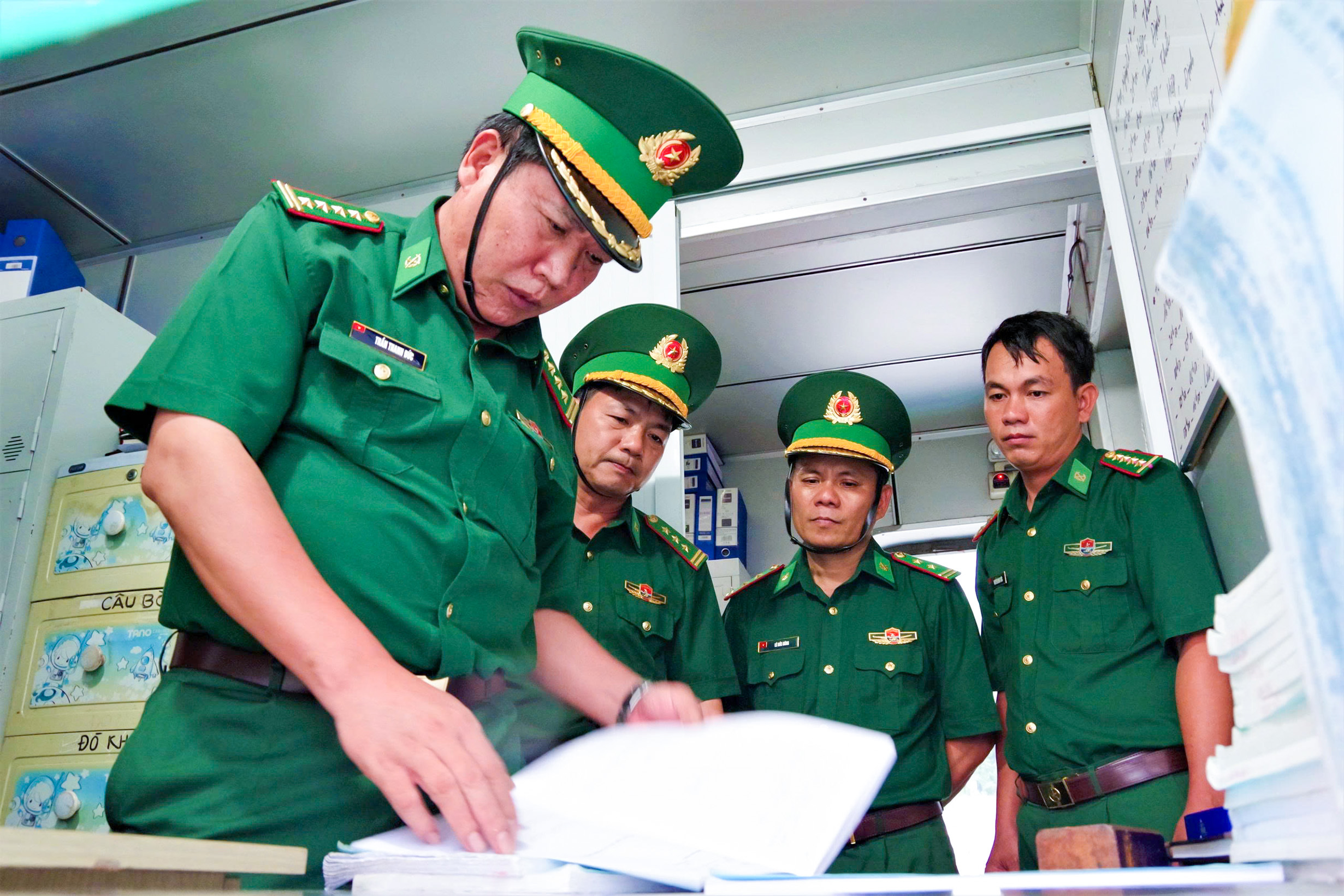 Đại tá Trần Thanh Đức, Thành ủy viên, Chỉ huy trưởng Ban Chỉ huy BĐBP TP.HCM kiểm tra công tác tại các đơn vị