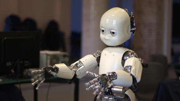 The iCub robot looks like a four-year-old